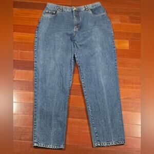 Vintage 90s Y2K Bill Blass Easy Fit High Rise Blue Mom Jeans Womens Size 16